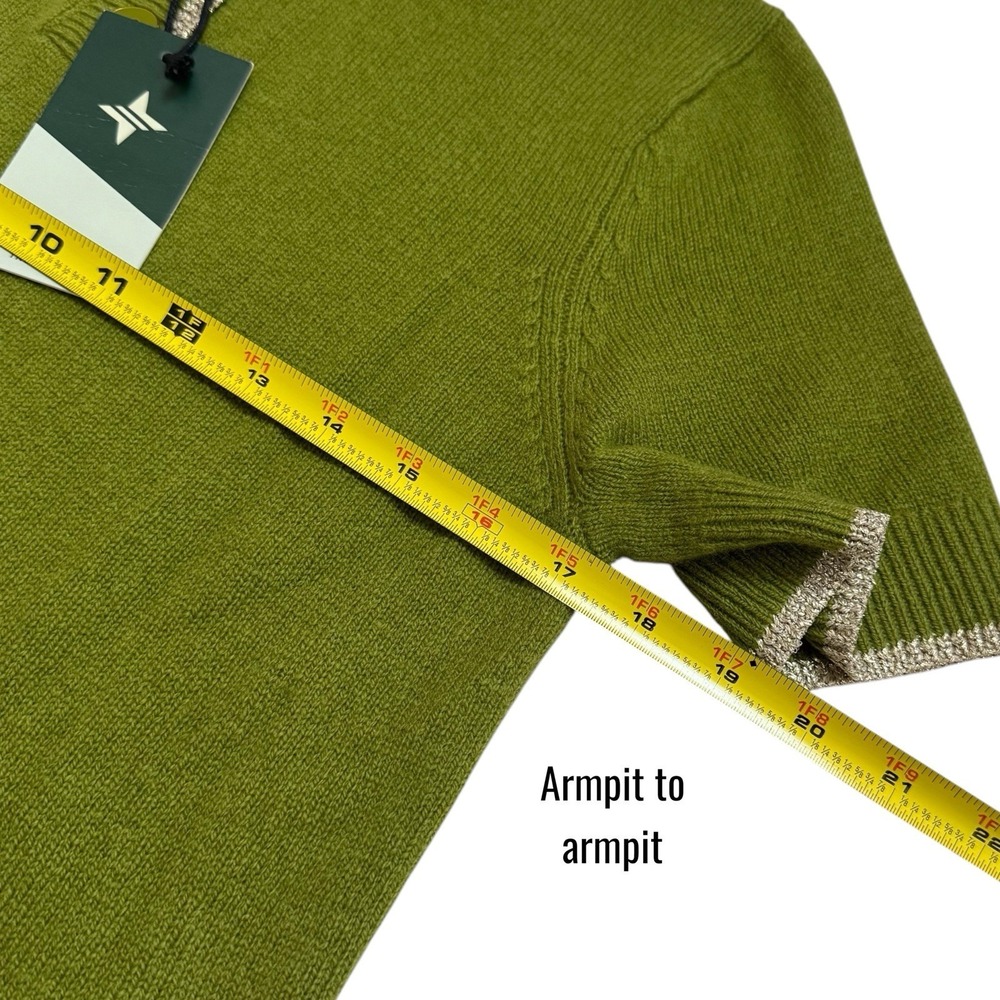 NEW Tuckernuck Robbie Sweater Olive Green Wool Blend Knit Old Money Luxury S - Picture 10 of 11